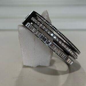 Silver multi-band Henri Bendel bracelet